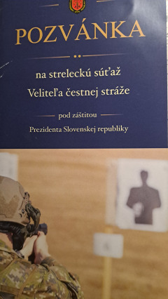 Strelecká súťaž veliteľa Čestnej stráže prezidenta SR